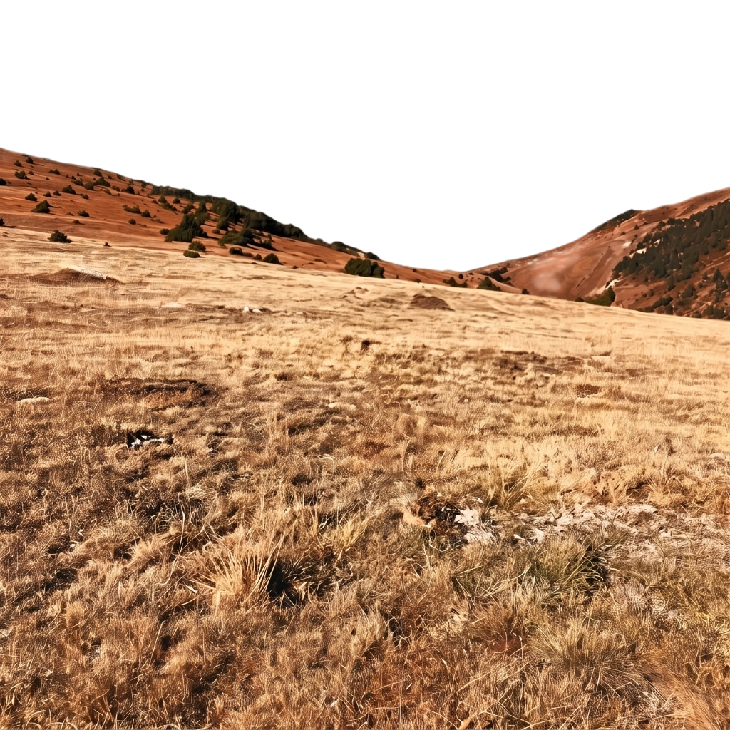 Prado y montañas